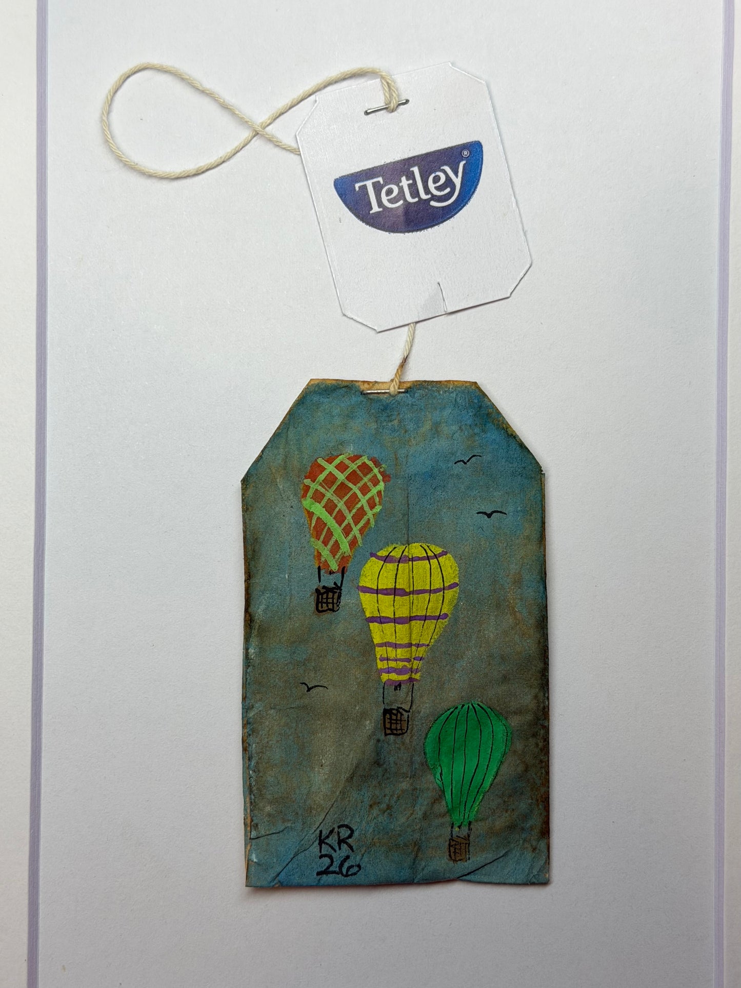 Mini Teabag Three Hot Air Balloons