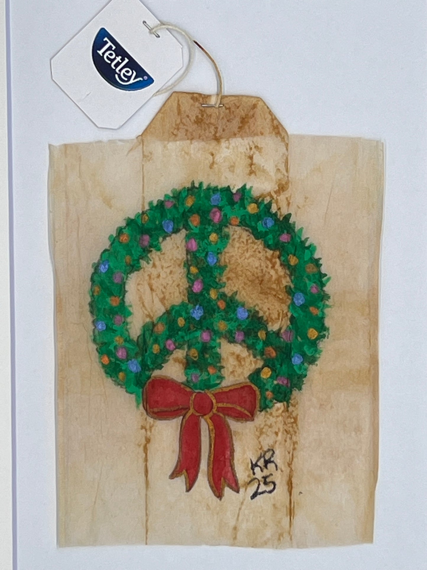 Peace sign wreath