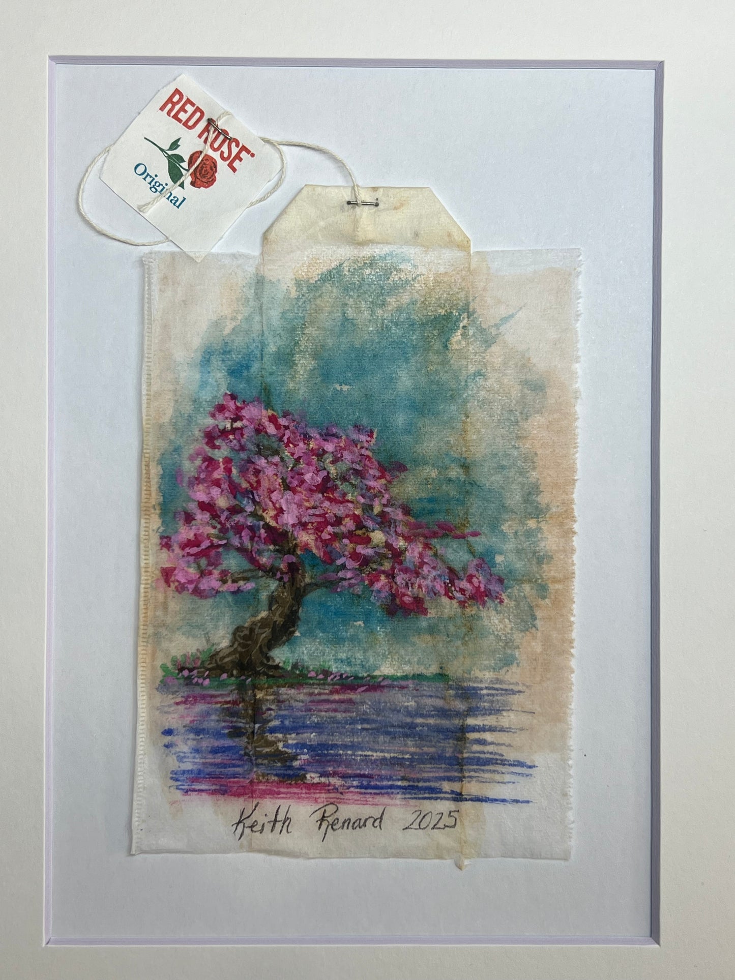 Cherry blossom tree water