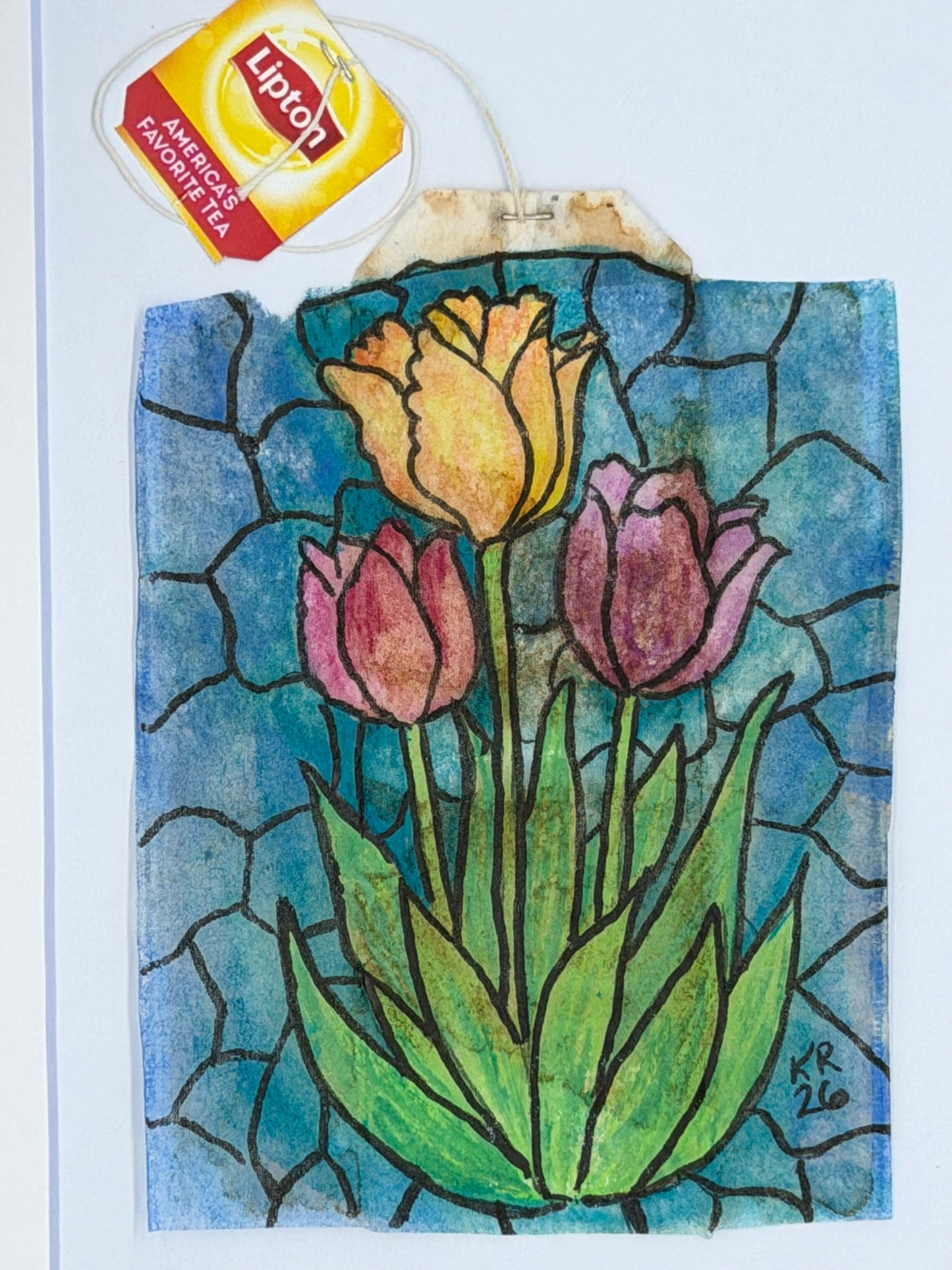 Stained Glass Tulips
