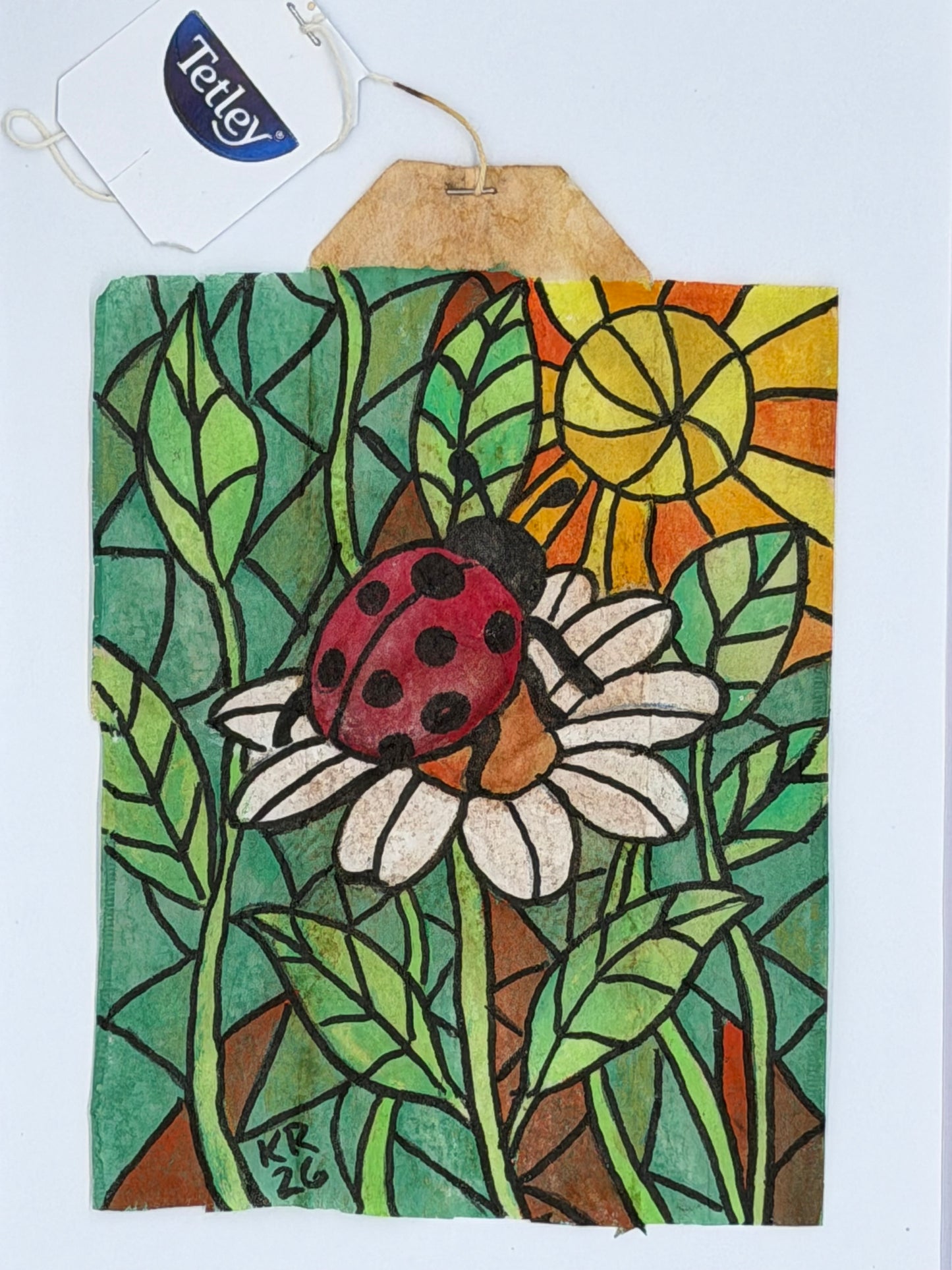 Stained Glass Ladybug