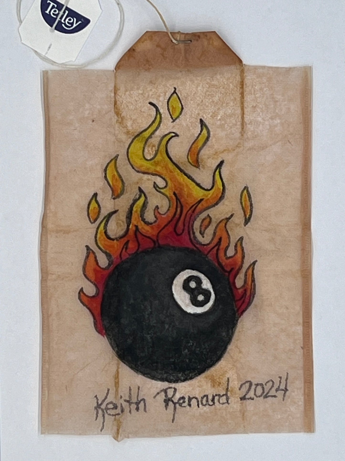 Flaming 8 ball
