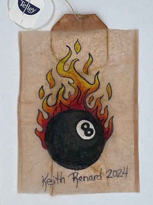 Flaming 8 ball