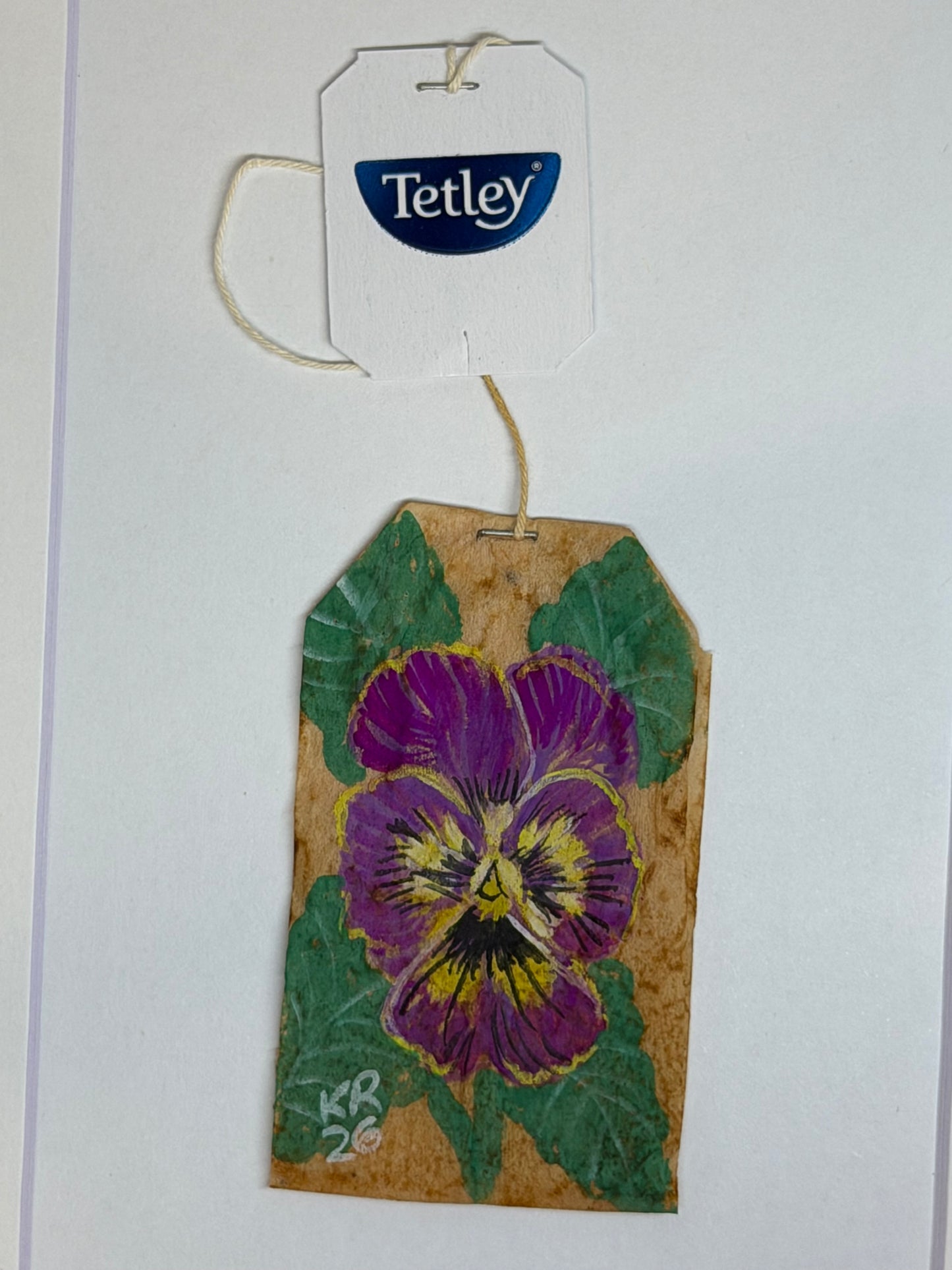 Mini Teabag Pansy Purple