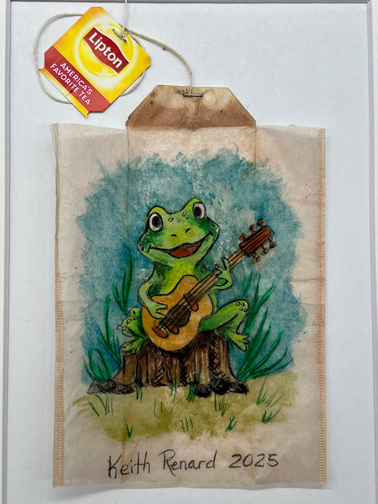Frog with guitar