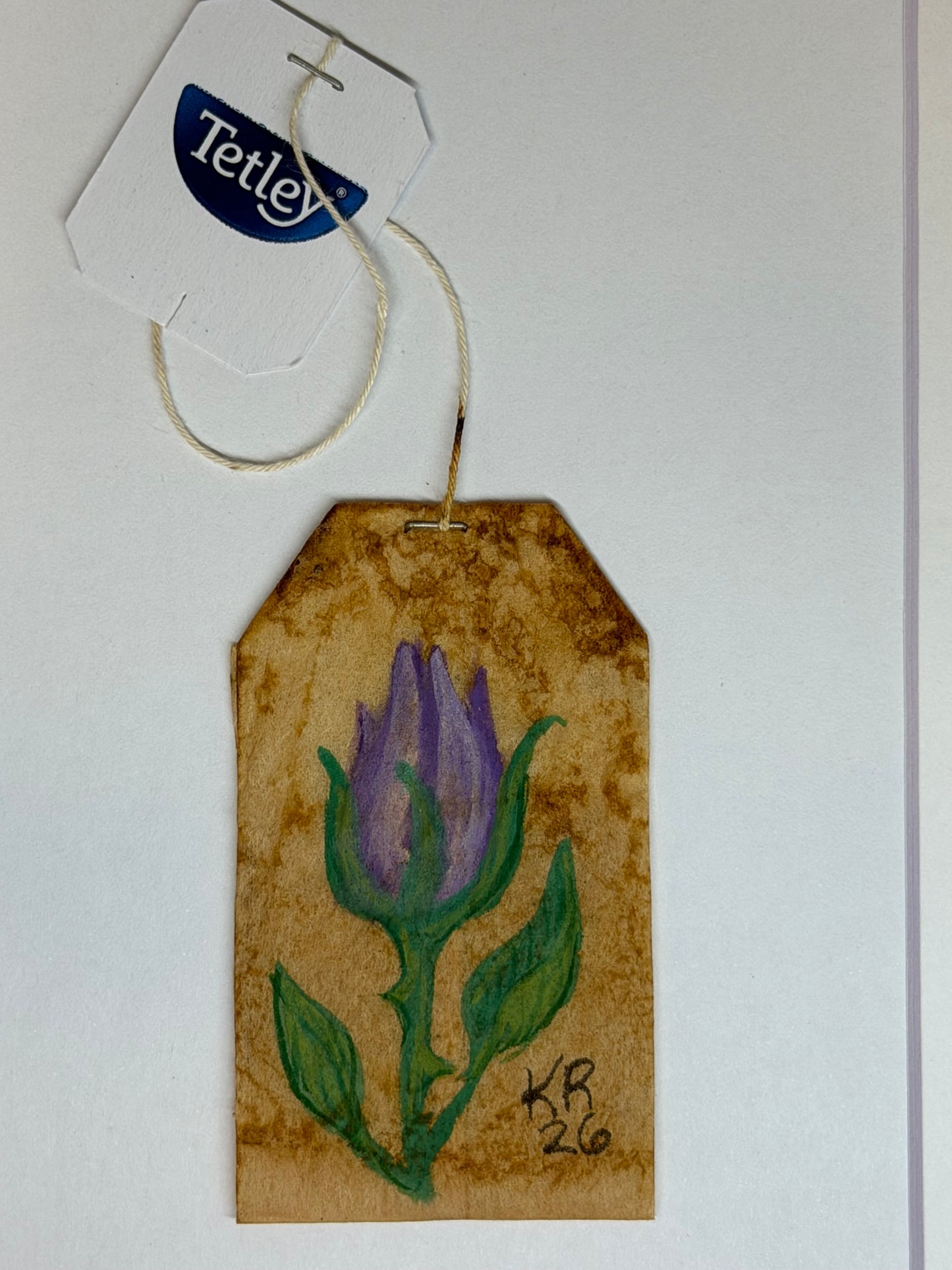 Mini Teabag Purple Rose