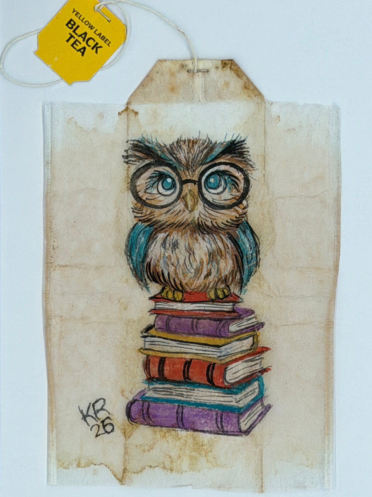 Book stack Owl