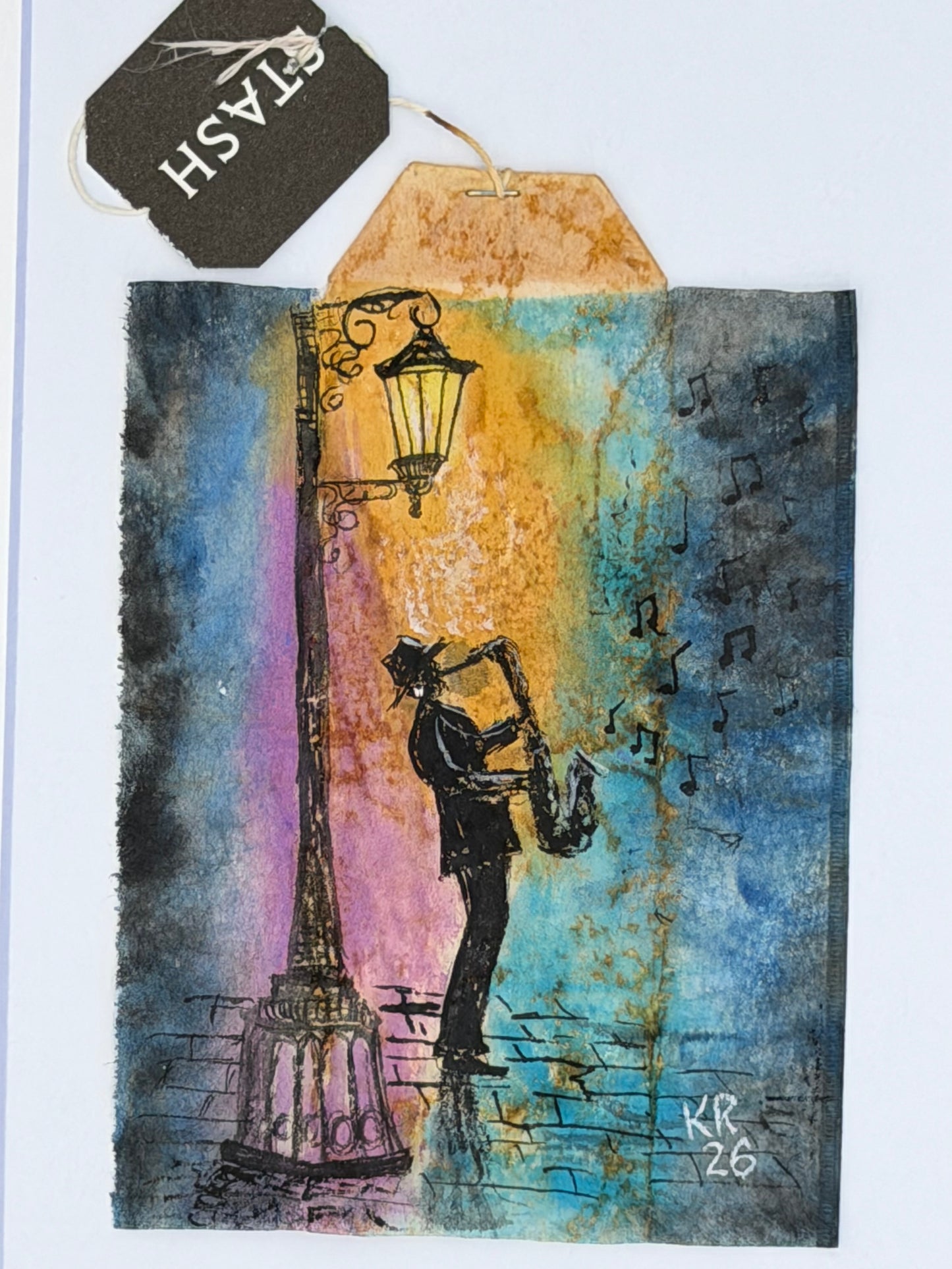 Painterly Saxophone player