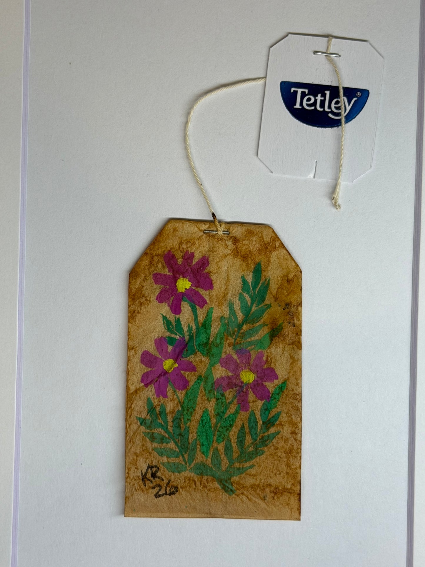 Mini Teabag Purple Flowers