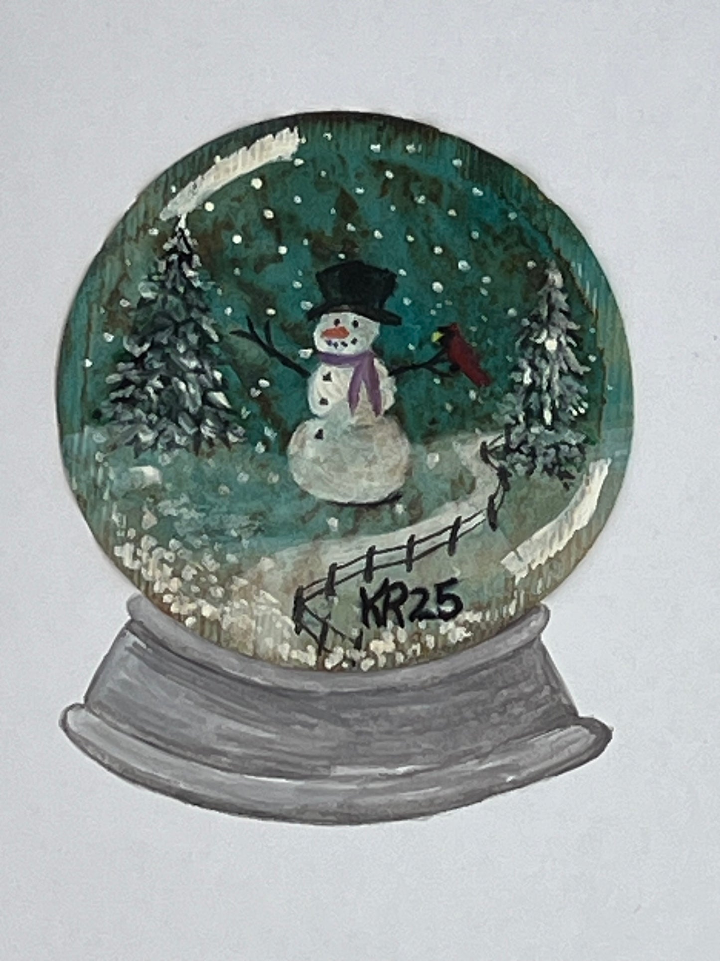 Snow Globe Snowman