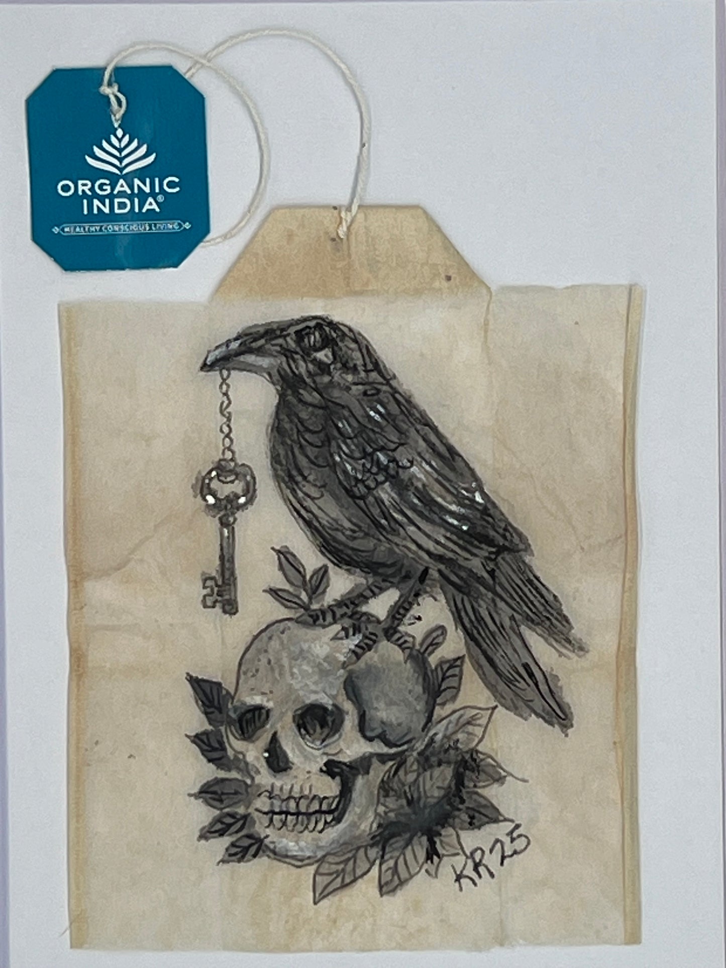 Crow w/Key and skull