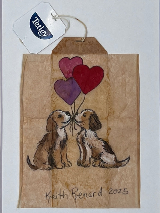 Two Dogs Heart balloons