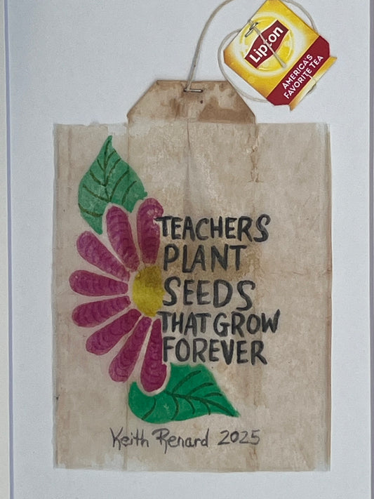 Teacher plant seeds that grow forever