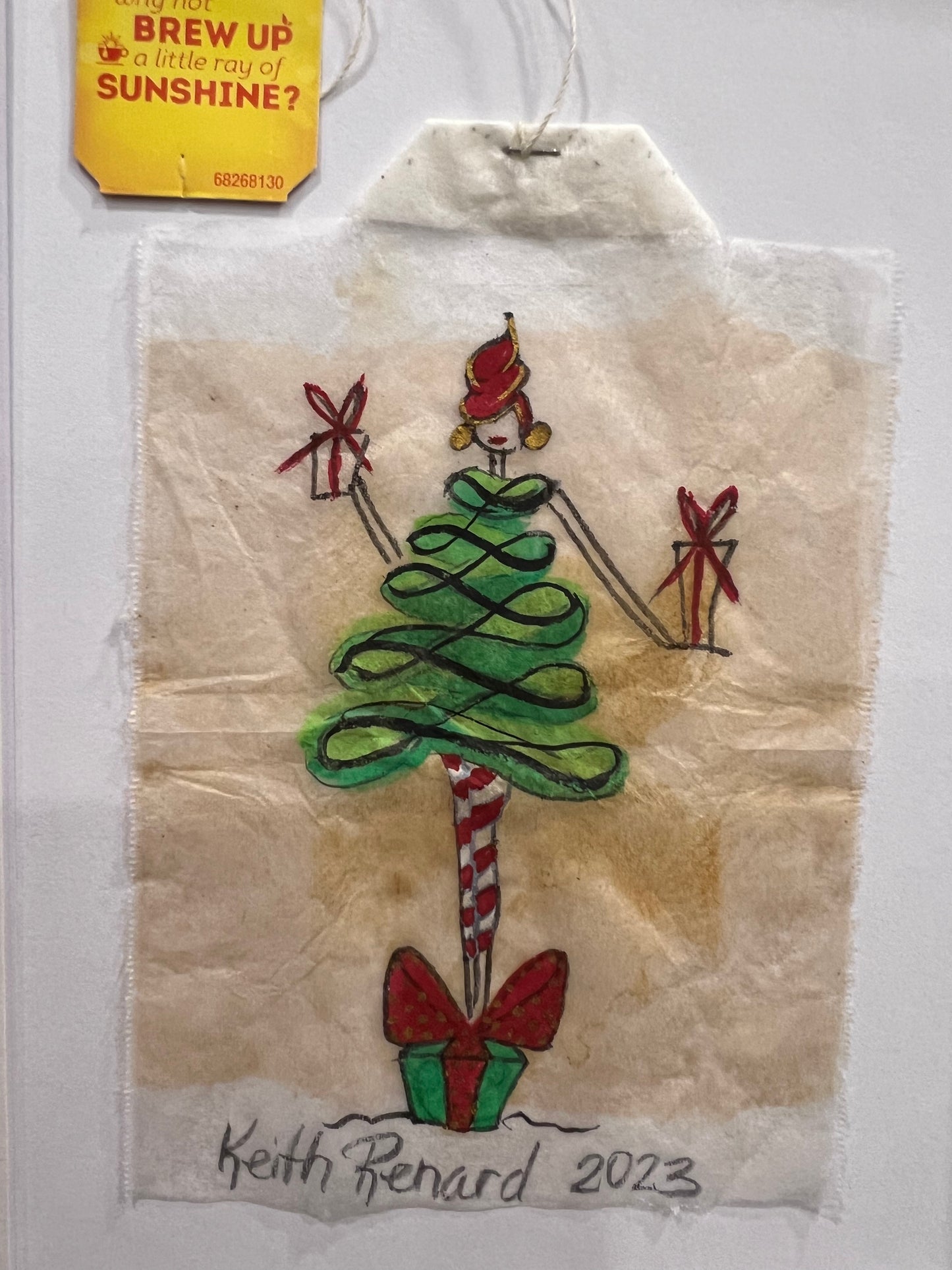 Girl Christmas tree