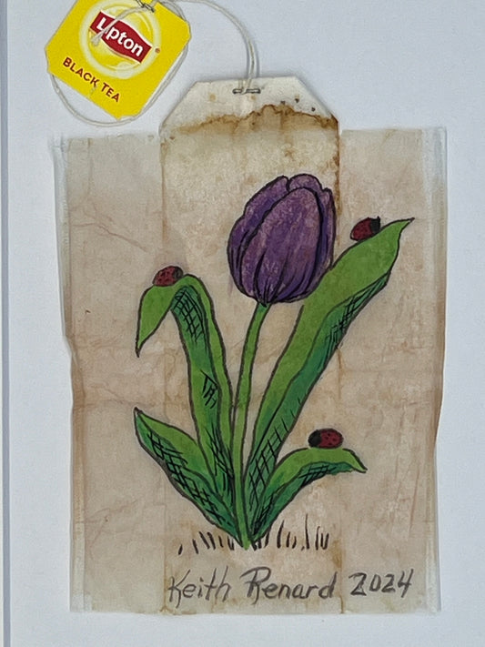 Tulip with Ladybugs