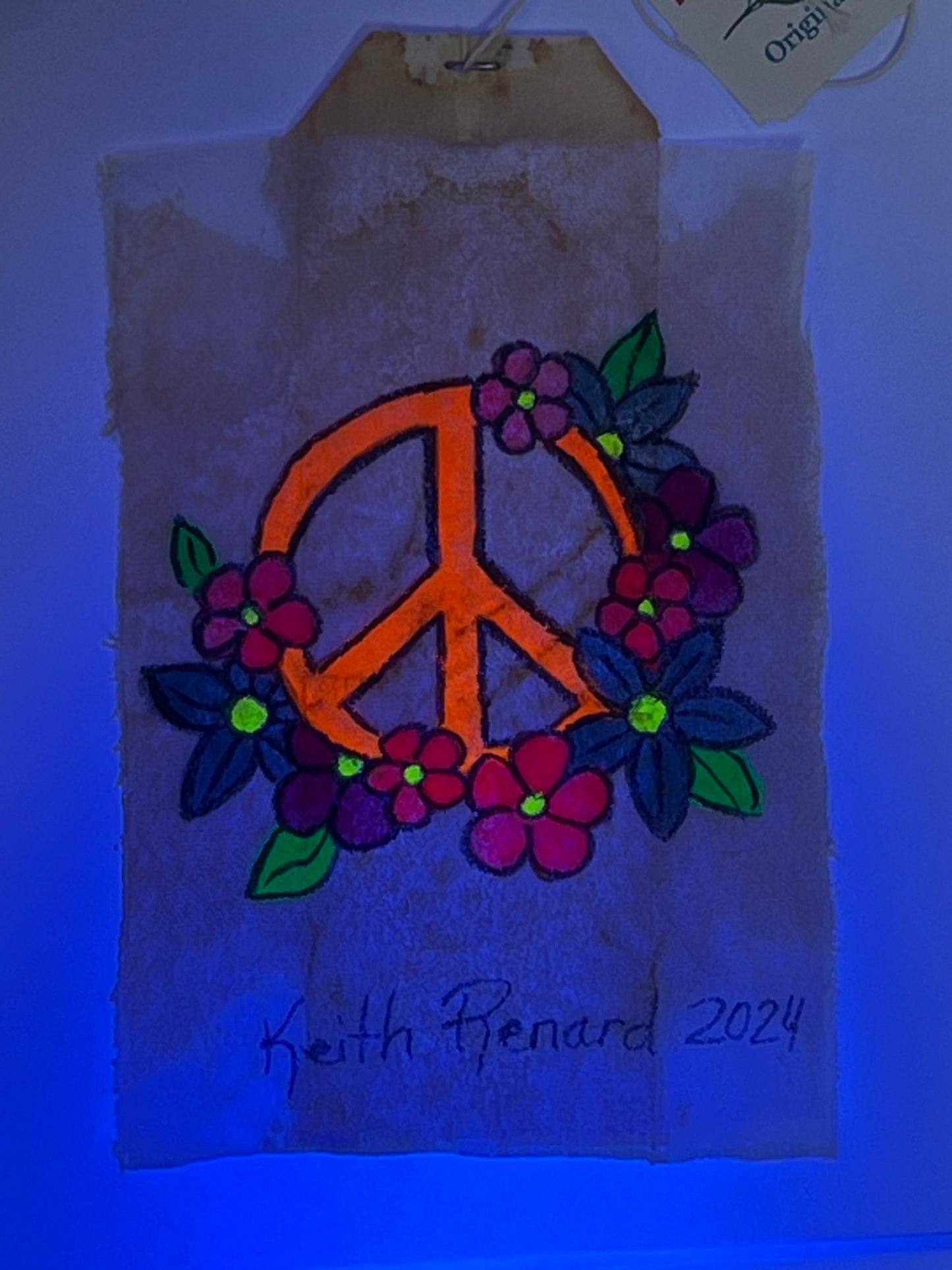 Orange Peace sign