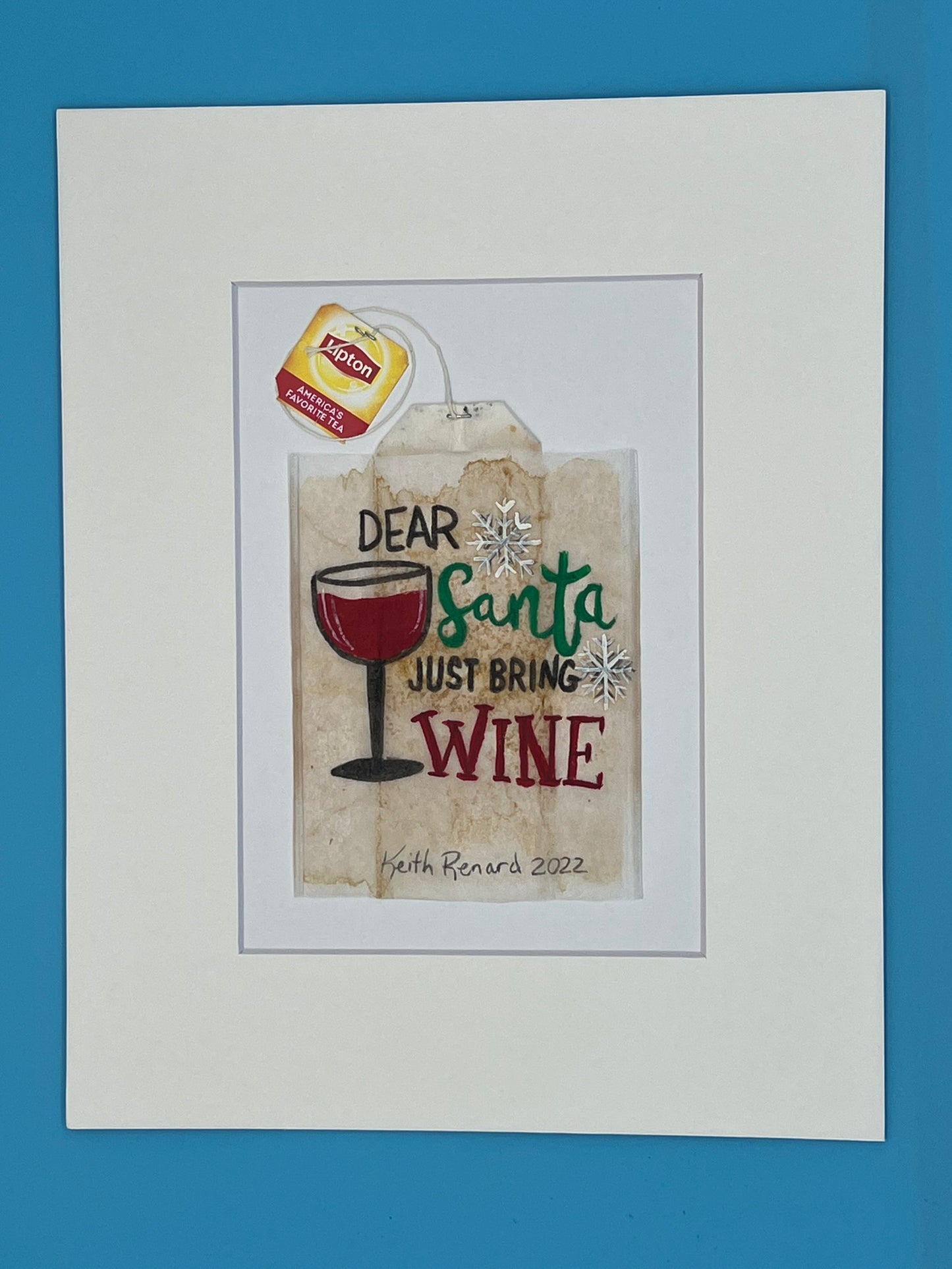 Christmas, Dear Santa just bring wine