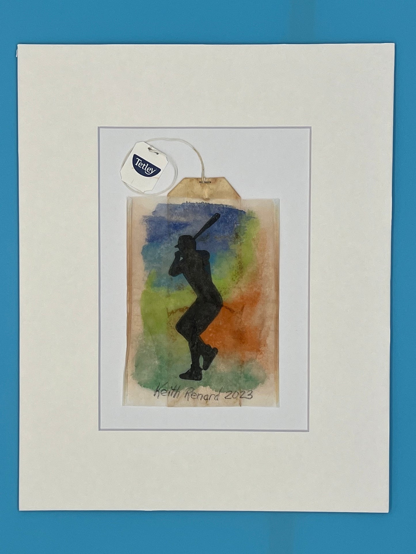 Baseball player silhouette