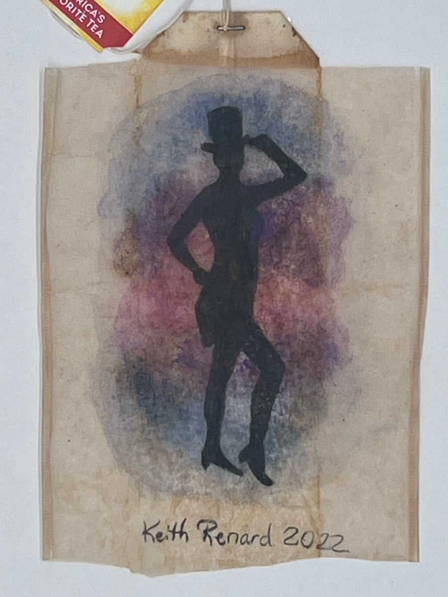 Tap Dancer black silhouette Artwork by Keith Renard