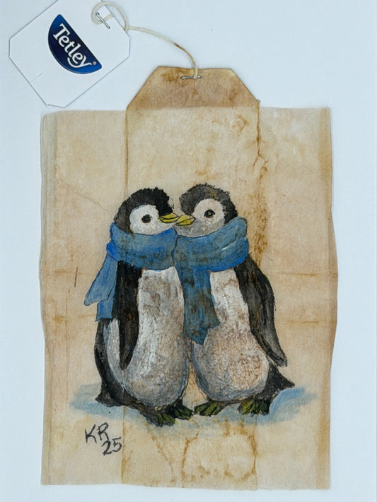 Penguins Blue Scarf