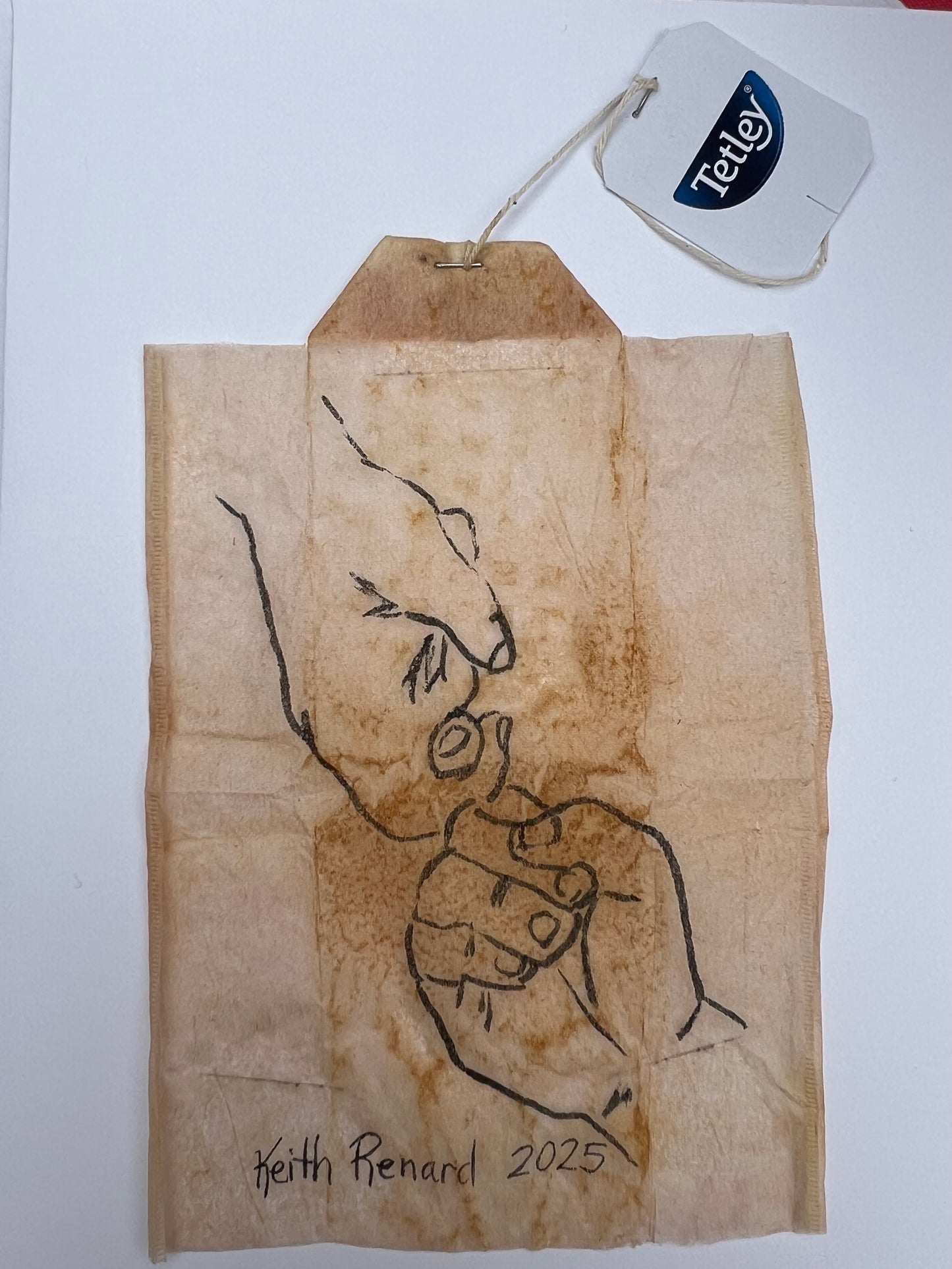 Teabag greeting card ASL Friendship