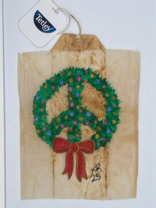 Peace sign wreath