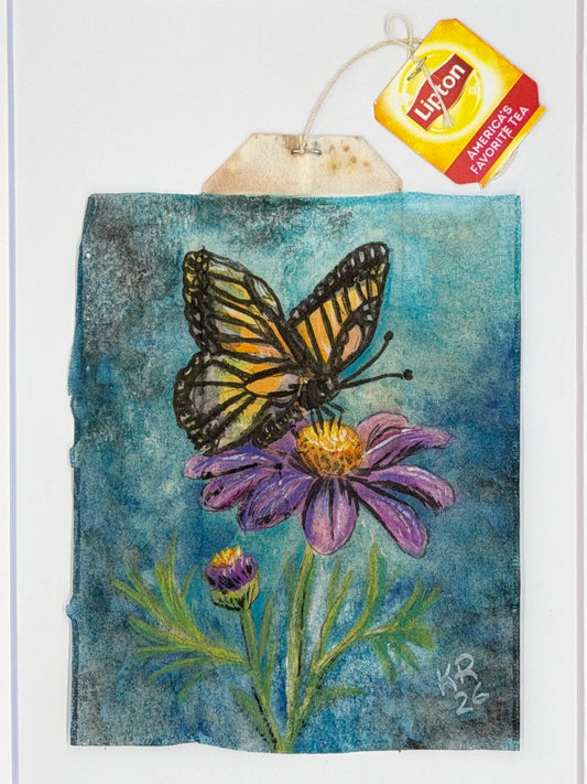 Monarch Butterfly on Purple Flower