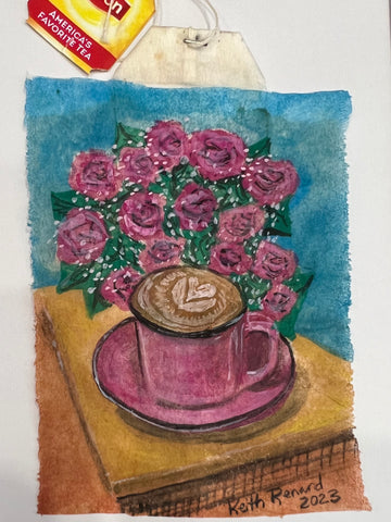Pink Mug and Roses