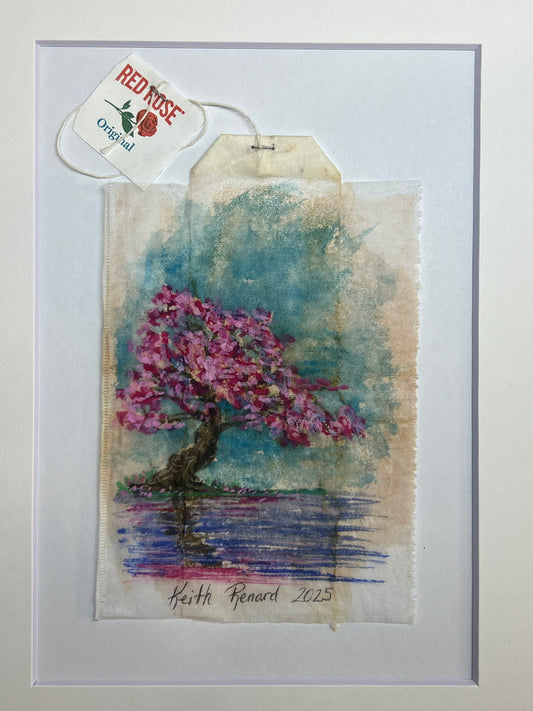 Cherry blossom tree water