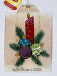 Candle with ornaments
