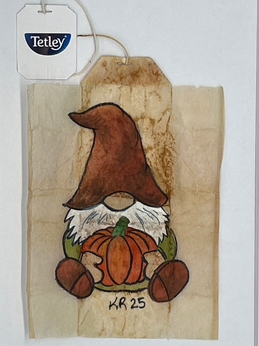 Fall Gnome with Pumpkin