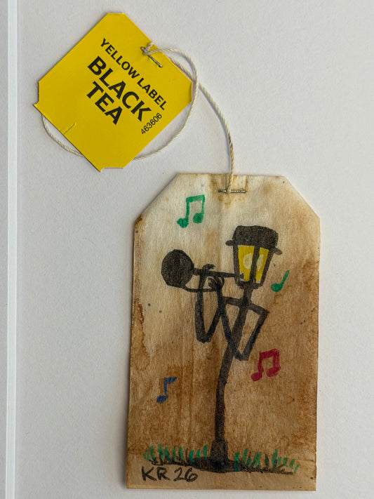 Mini Teabag Lamp post Trumpet