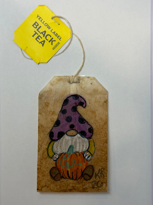 Mini Teabag Gnome Purple Hat