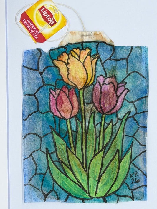 Stained Glass Tulips