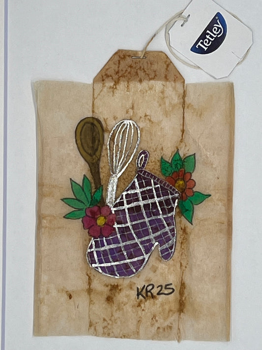 Utensils with oven mitt