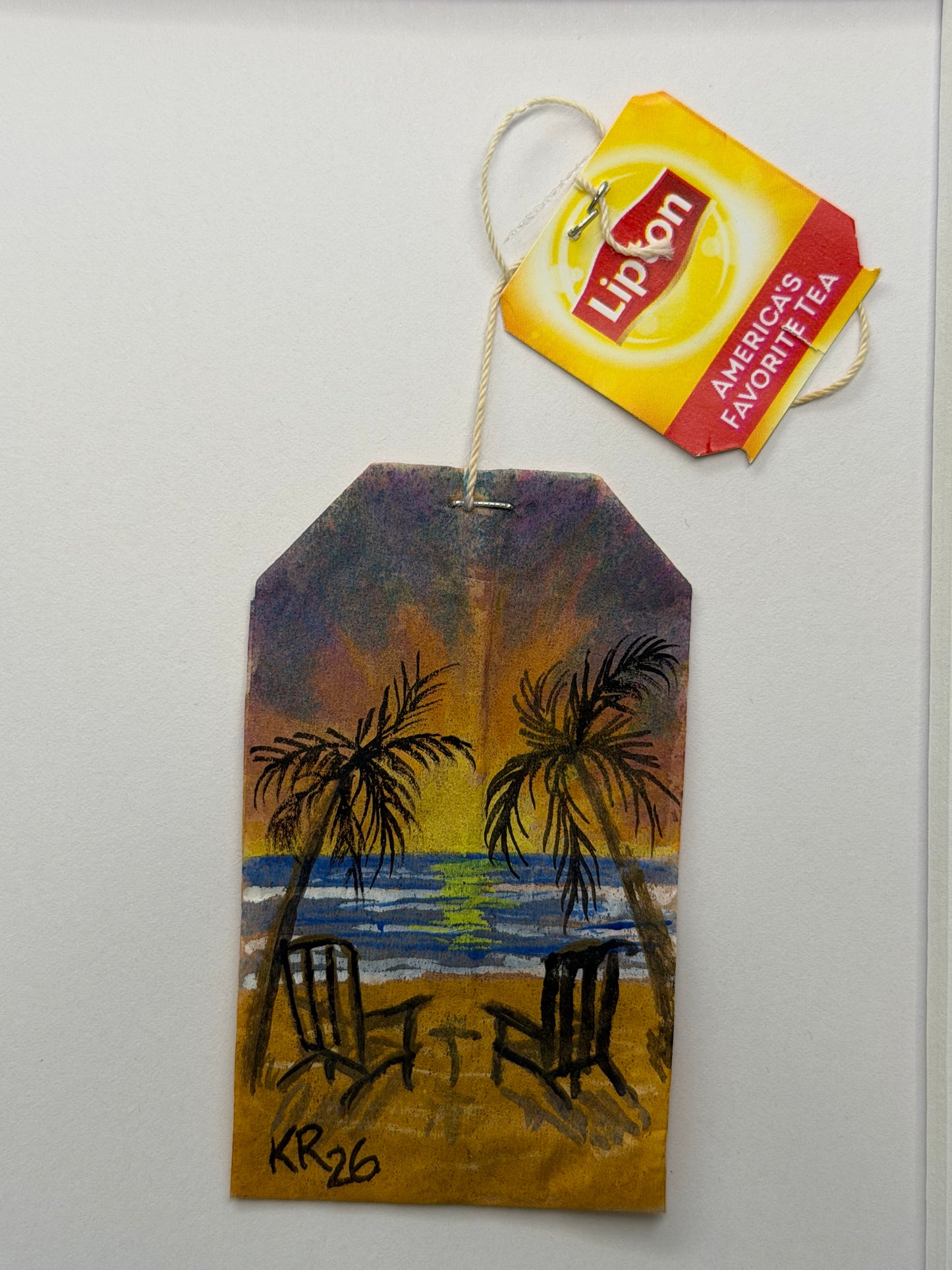 Mini Teabag Beach Chairs sunset