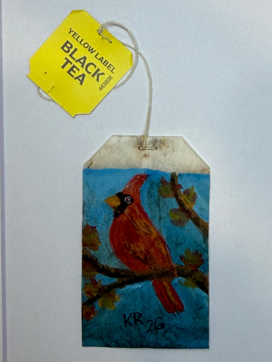 Mini Teabag Cardinal