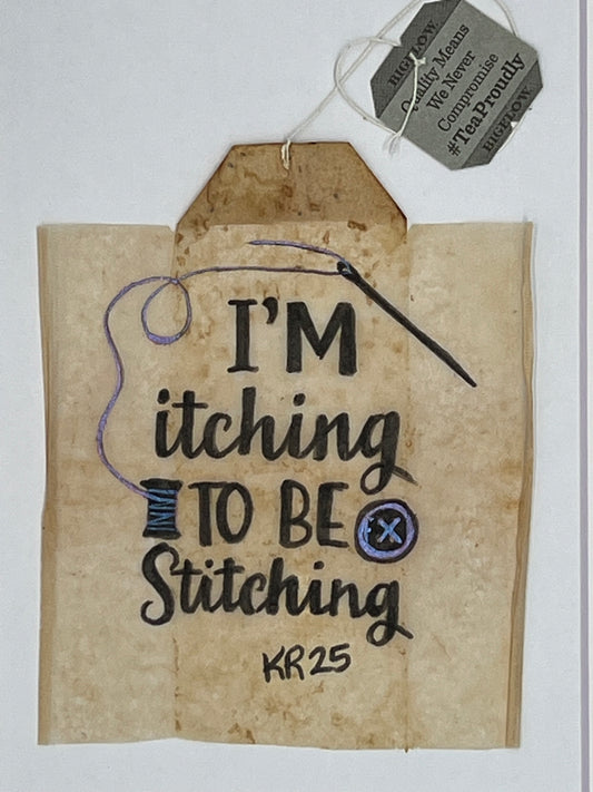 I'm itching to be stitching
