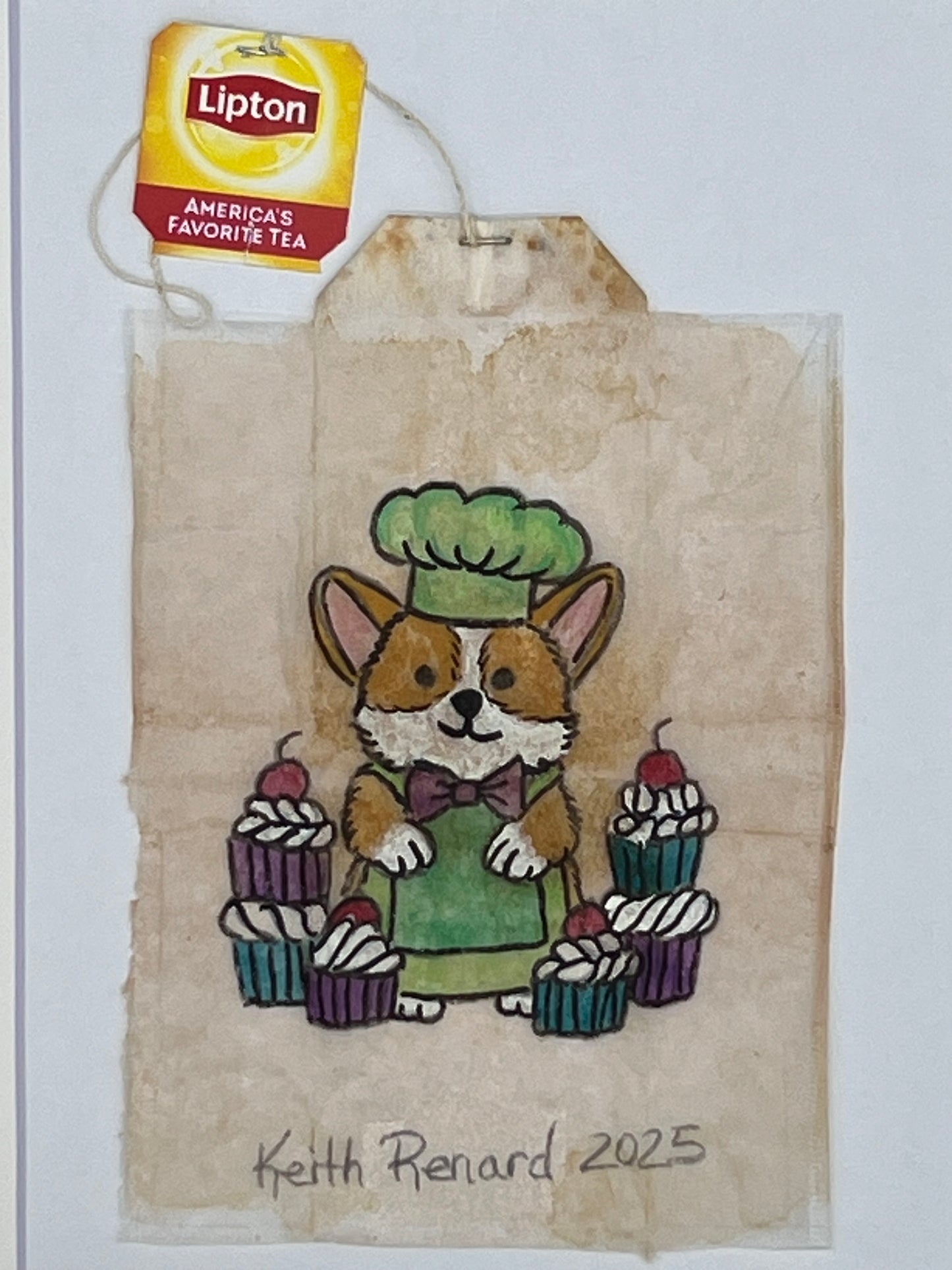 Pastries poodle cupcake