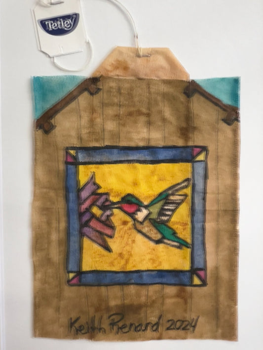 Barn Quilt Hummingbird