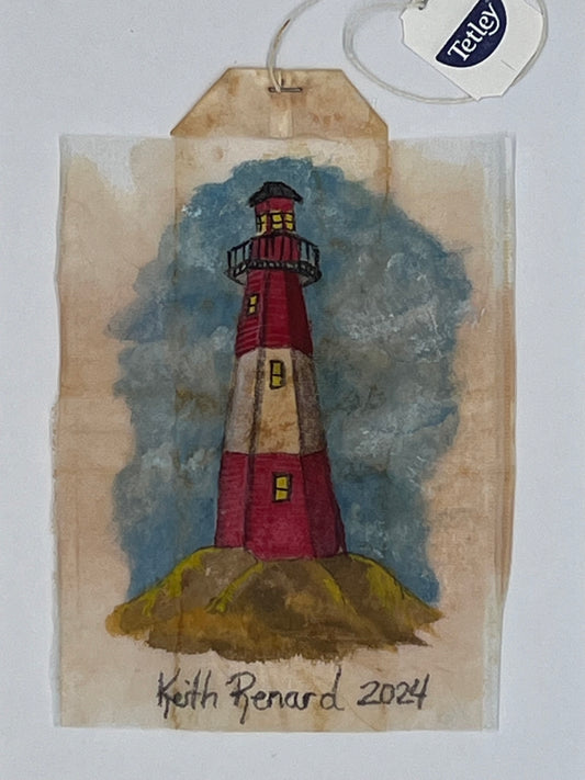 Red and White Lighthouse