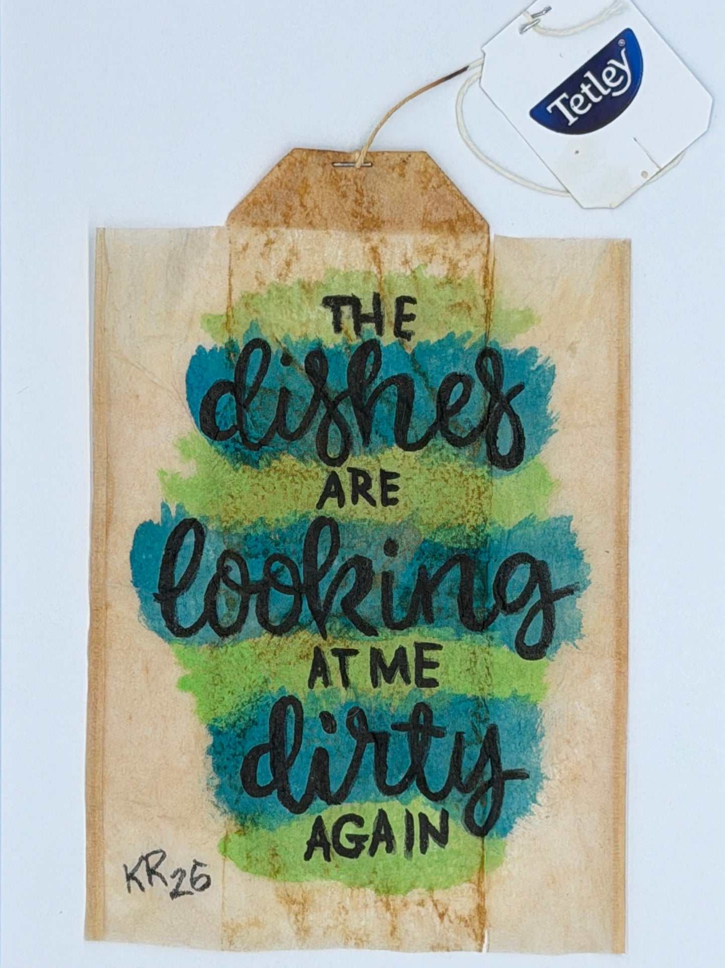 the dishes are looking at my dirty again