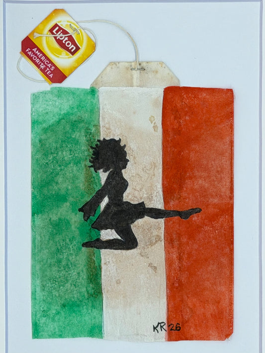 Irish Dancer with Irish Flag