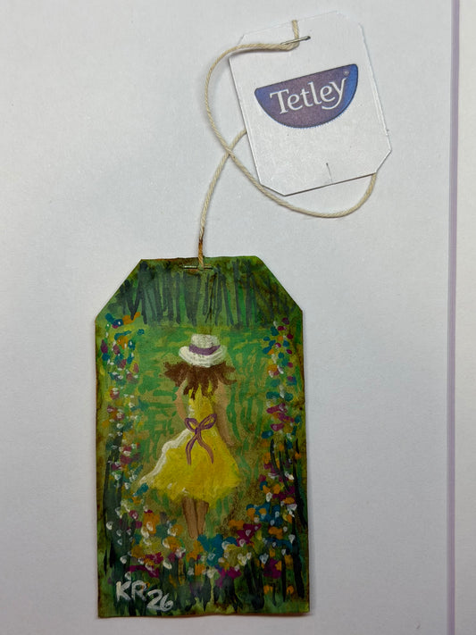 Mini Teabag Girl in Yellow Dress