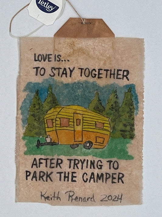 Love is.. to stay together after trying to park the camper.