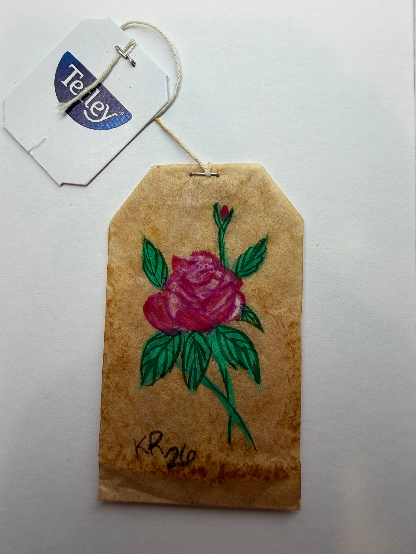 Mini Teabag Pink Rose