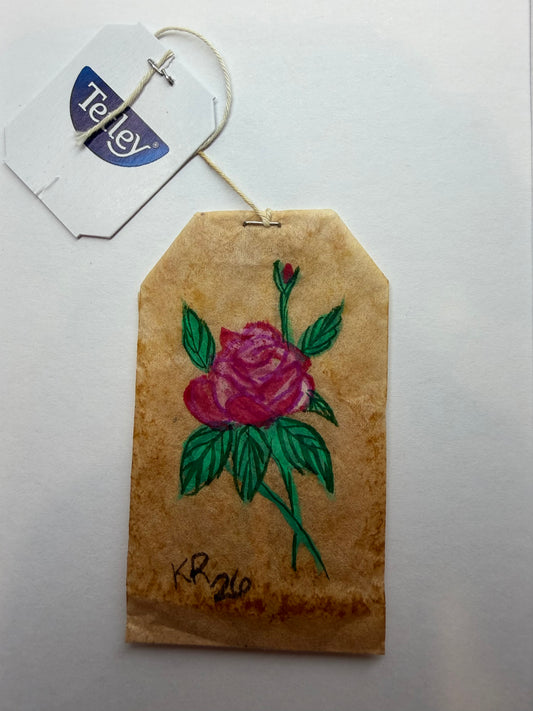 Mini Teabag Pink Rose