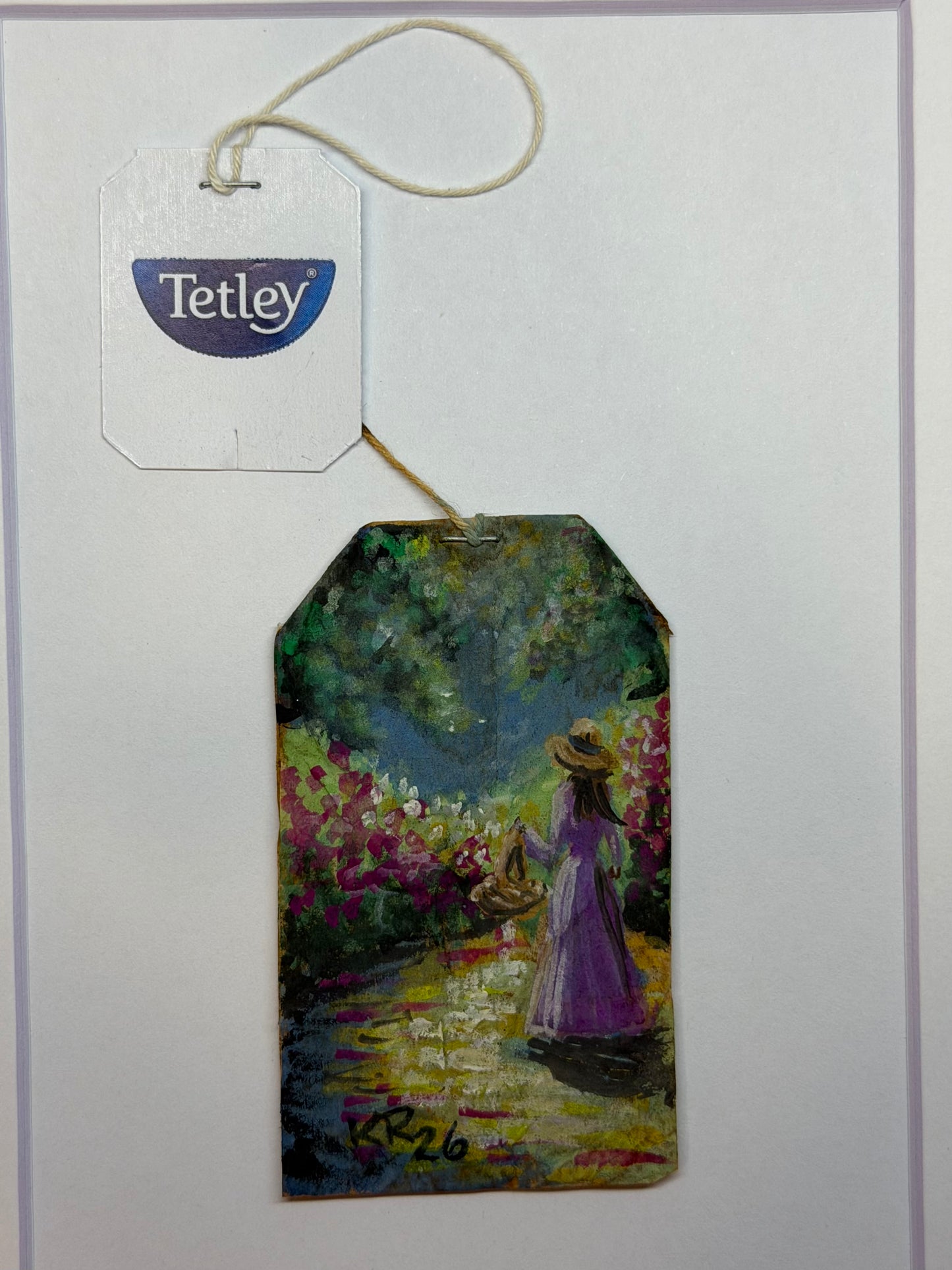 Mini Teabag Woman in Purple Dress