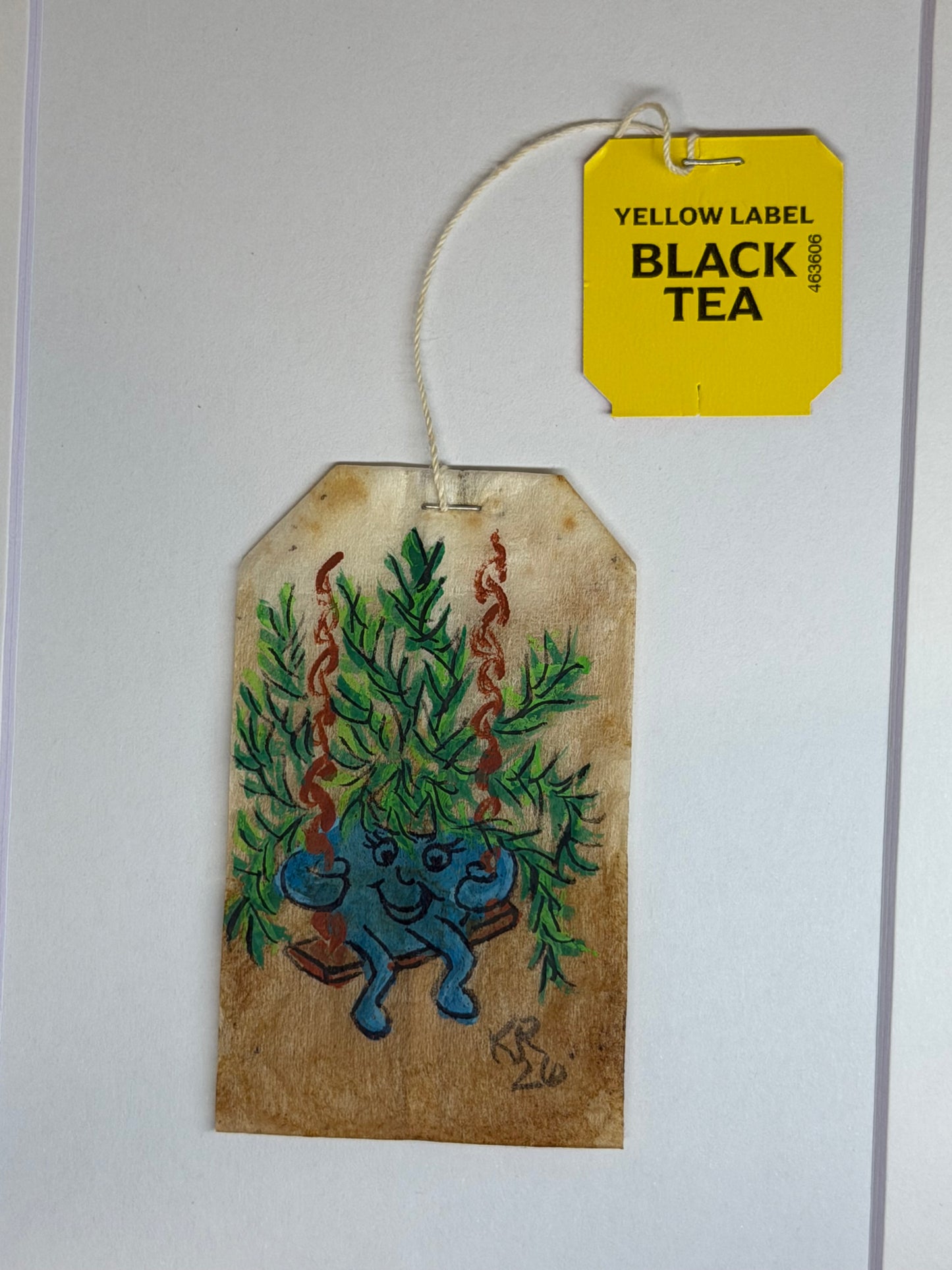 Mini Teabag Blue Happy Plant