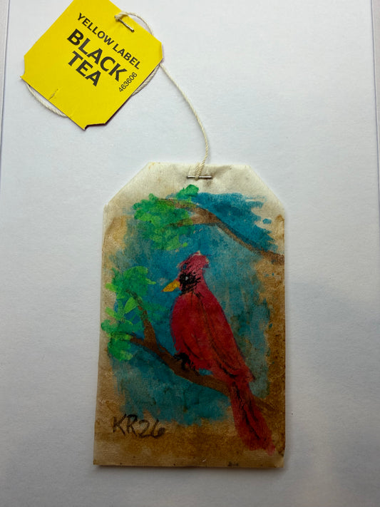 Mini Teabag Cardinal